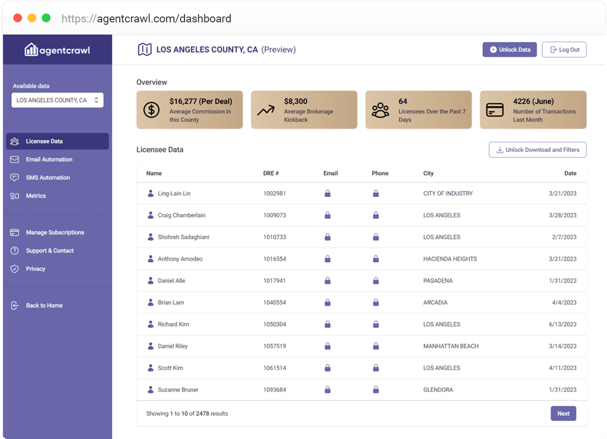 AgentCrawl Dashboard